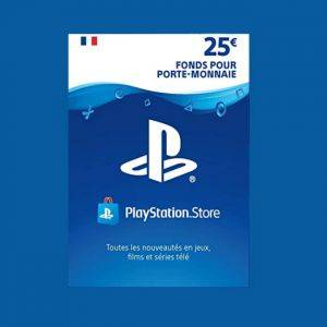 Carte PSN 25€ Maroc - Carte Cadeau PlayStation Network 25€