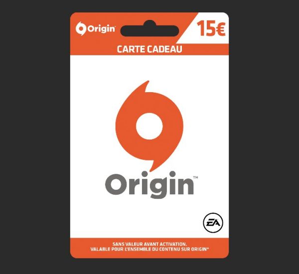 Origin Gift Card 15€ - Carte Cadeau Origin 15€