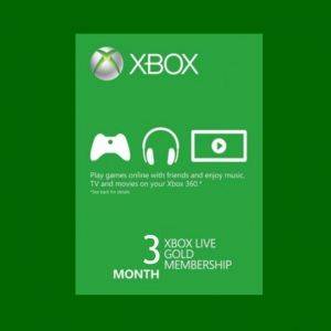 Xbox Live Gold 3 Mois
