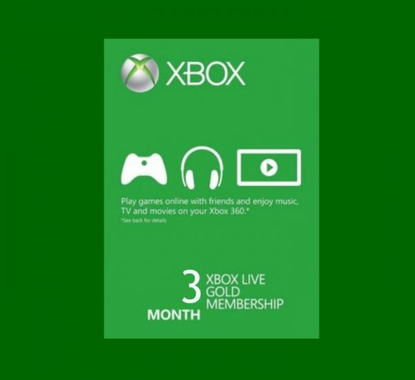 Xbox Live Gold 3 Mois