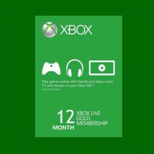 Xbox Live Gold 12 Mois