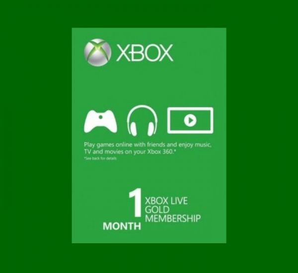 Xbox Live Gold 1 mois - Carte Cadeaux Xbox Live Gold 1 Mois [MONDIALE]