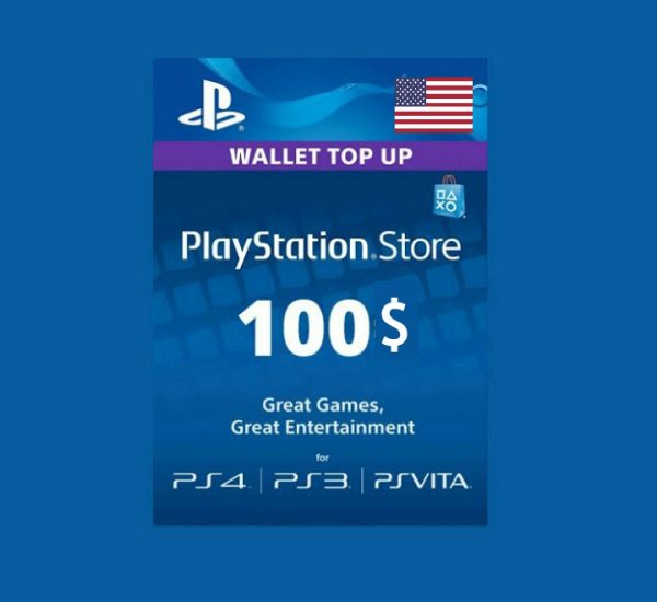 Carte PSN 100$ Maroc - Carte Cadeau PlayStation Network 100$