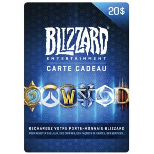 Carte Blizzard 20$ US